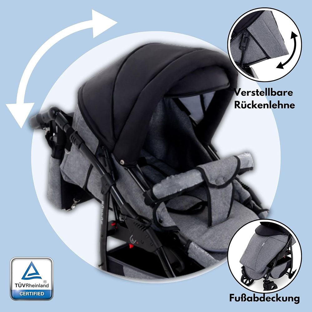 Boston 3-in-1 Combination Stroller