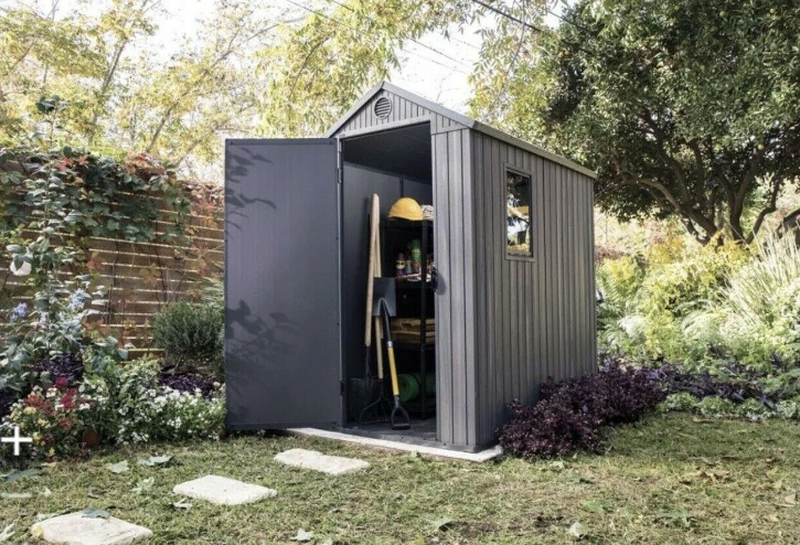 Keter Darwin Shed Grey 6 X 4 Ft Waterproof Garden Storage Shed Cheapest