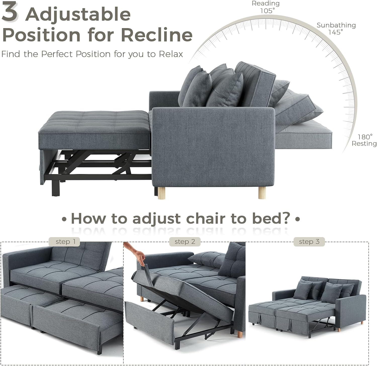 YODOLLA 3-in-1 Schlafsessel