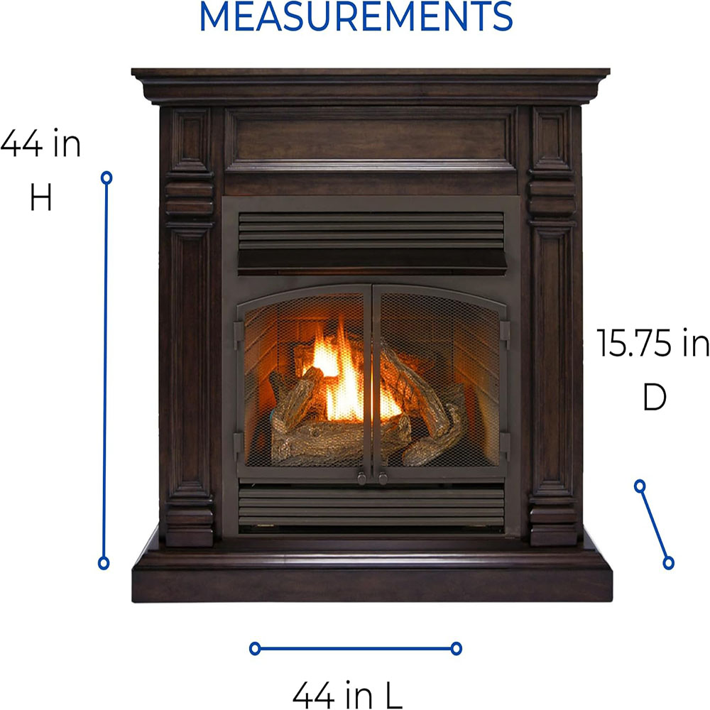 Duluth Forge FDF400T-ZC Dual Fuel Ventless Fireplace
