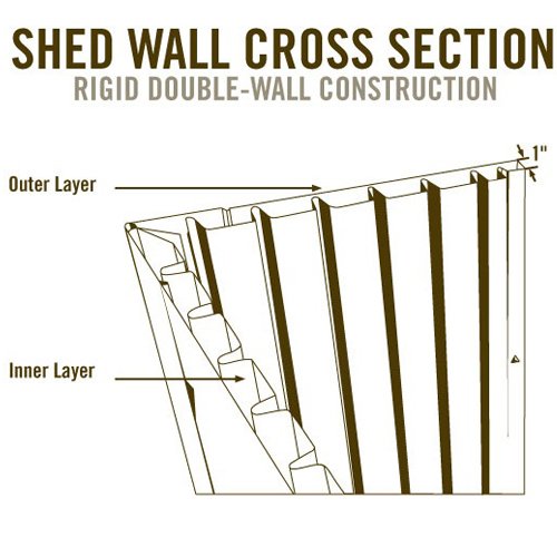 10x8 ft Outdoor Storage Shed, Desert Sand